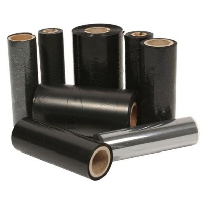 Nastro Zebra Colorato Nero 02300BK11045 12PCK 2300 WAX 12 Rotoli, Cera, 110mm x 450m, Nucleo  25mm