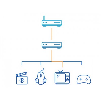 Switch D-Link 5 Porte 10 100 Mbps DGS-105 E