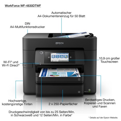 Stampante Multifunzione Epson WorkForce Pro WF-4830DTWF