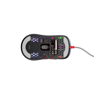 Mouse CHERRY Xtrfy M42 RGB Grigio Rosso