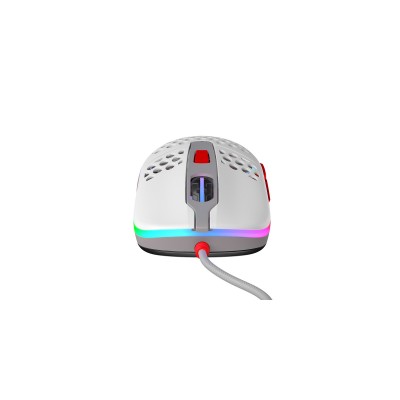 Mouse CHERRY Xtrfy M42 RGB Grigio Rosso