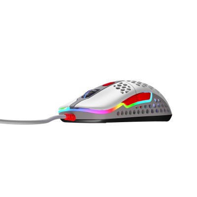 Mouse CHERRY Xtrfy M42 RGB Grigio Rosso