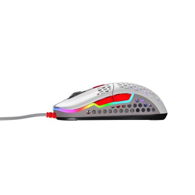 Mouse CHERRY Xtrfy M42 RGB Grigio Rosso