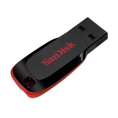 Pendrive SanDisk Cruzer Blade 64 GB USB 2.0 Nero, Rosso