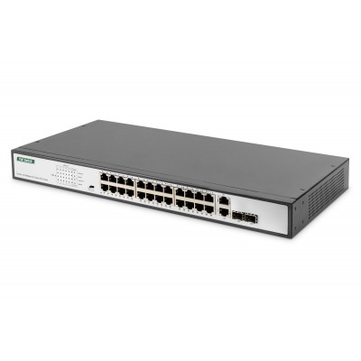 SWITCH DIGITUS 24-Port Fast Ethernet PoE 