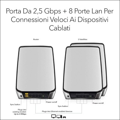 ROUTER NETGEAR Orbi RBK853 KIT DA 3