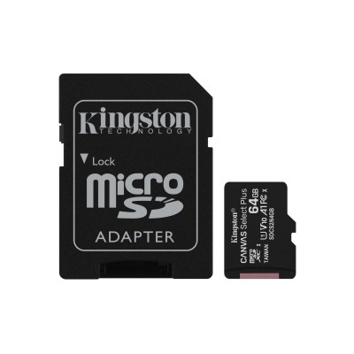 MICRO SDXC KINGSTON  Canvas Select Plus 64 GB 