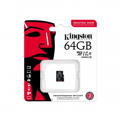 MICRO SDHC KINGSTON Industrial 64 GB 