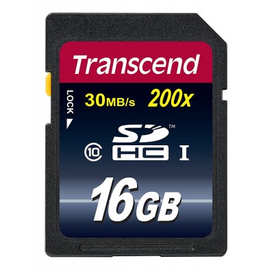 SCHEDA SDHC TRASCEND Secure Digital Card 16 GB