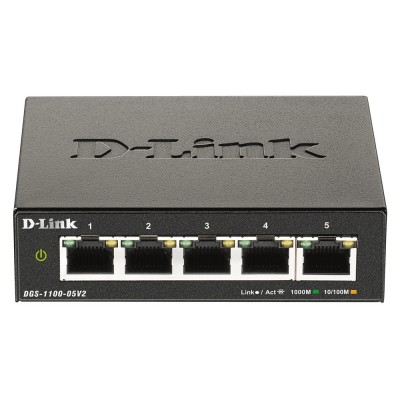 Switch D-Link 5-porte 10 100 1000 DGS-1100-05V2 E