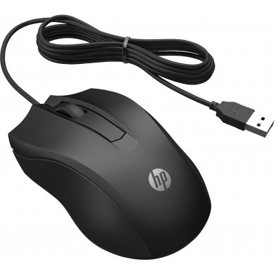 Mouse HP Wired Maus 100 Nero