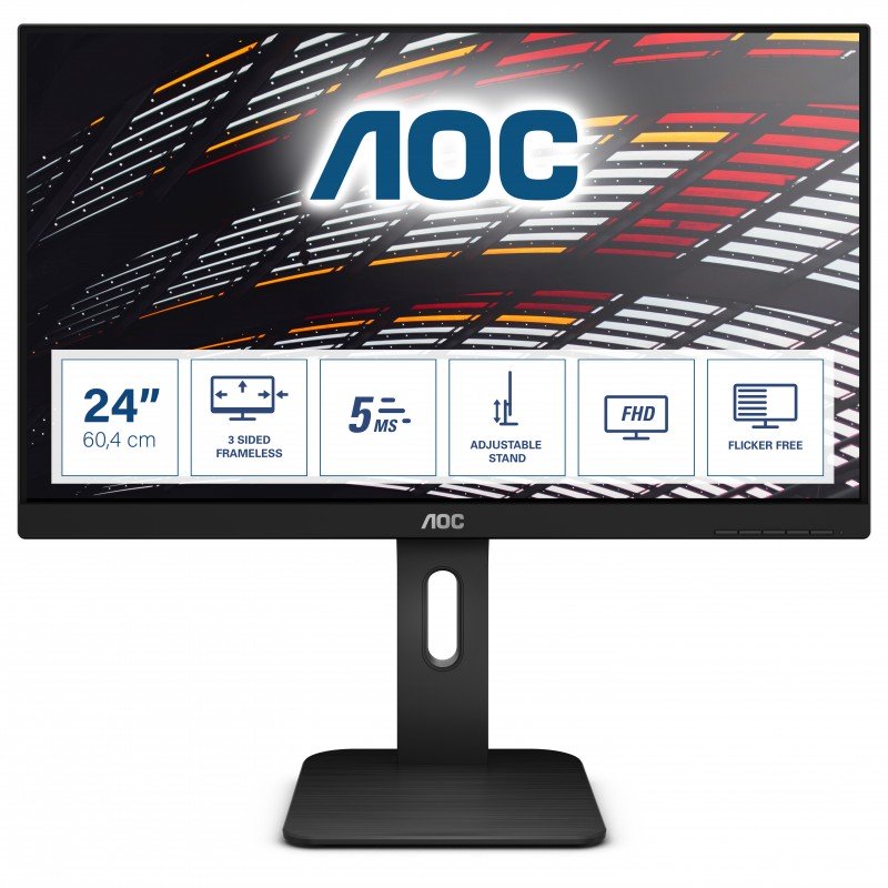 Monitor AOC 24P1 24'' FullHD IPS HDMI DisplayPort LED Nero