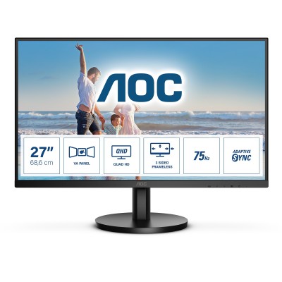 Monitor AOC Q27B3MA 27'' HDMI DisplayPort QHD VA Adaptive Sync LED Nero