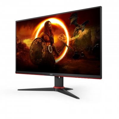 Monitor AOC 24G2ZE BK 24'' FullHD AMD Free-Sync Premium Nero Rosso