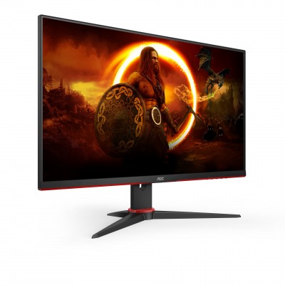 Monitor AOC 24G2ZE BK 24'' FullHD AMD Free-Sync Premium Nero Rosso