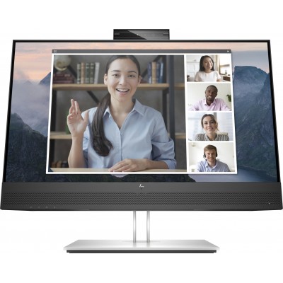 Monitor HP E24mv G4 24'' FullHD IPS Webcam LED Nero Argento