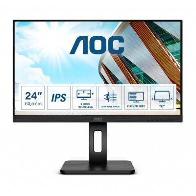 Monitor AOC Q24P2Q 24'' FullHD IPS 75 Hz LED Nero