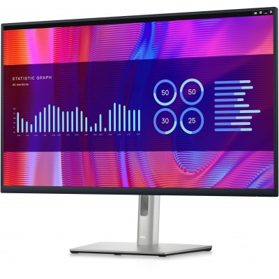 Monitor Dell P3223DE 32'' QHD IPS USB-C HDMI Argento Nero