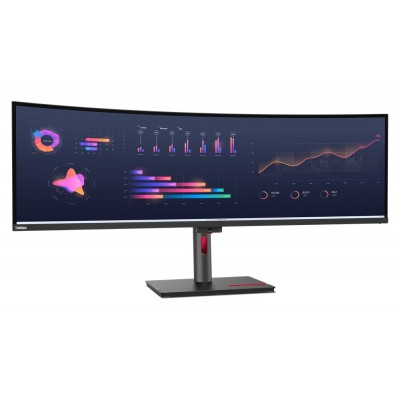 Monitor Lenovo ThinkVision P49w-30 49'' DQHD IPS Thunderbolt 4 HDMI DisplayPort LED Nero