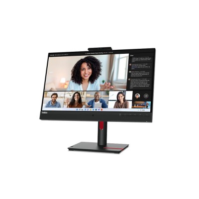 Monitor Lenovo ThinkVision T24mv-30 24'' Full HD IPS HDMI DisplayPort USB-C Pivot Webcam LED Nero