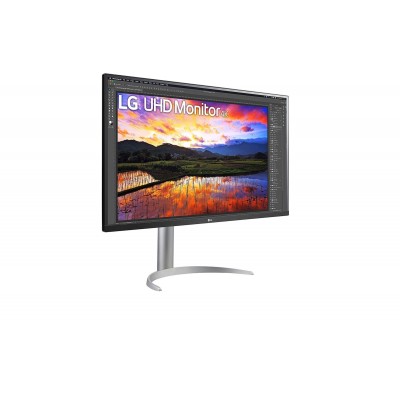 Monitor LG 32UP55NP-W 31'' UltraHD 4K VA AMD Free-Sync HDR10 USB-C Nero Argento