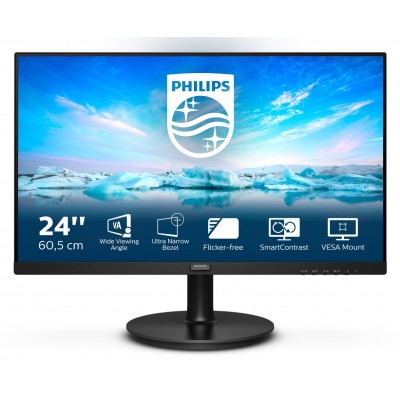 Monitor Philips 241V8LA 00 24'' FullHD, VA Adaptive-Sync HDMI LED Nero