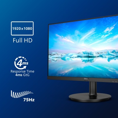 Monitor Philips 241V8LA 00 24'' FullHD, VA Adaptive-Sync HDMI LED Nero