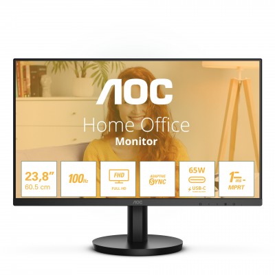 MONITOR AOC 24B3CA2 24'' FullHD IPS Adaptive-Sync HDR 100Hz LED NERO