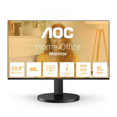 MONITOR AOC 24B3CF2 24'' FullHD IPS Adaptive-Sync 100Hz LED NERO