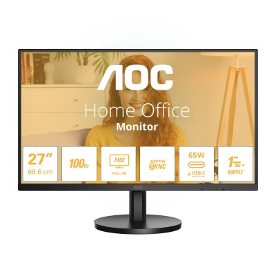 MONITOR AOC 27B3CA2 27'' FullHD IPS Adaptive-Sync 100Hz LED NERO