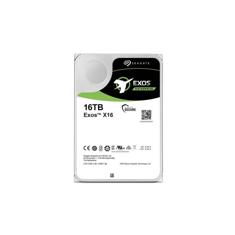 HDD Seagate Exos ST16000NM001G 16TB Sata III 3,5" 7200rpm 256MB