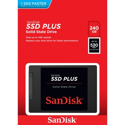 SSD Sata III Sandisk Plus 240GB SDSSDA-240G-G26 6Gbs