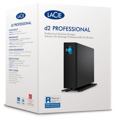 HDD Esterno LaCie d2 Professional 20 TB Nero