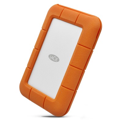 SSD Esterno LaCie Rugged USB-C 5 TB Grigio Giallo