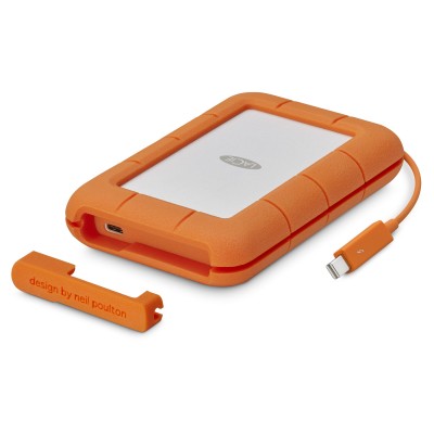 SSD Esterno LaCie Rugged USB-C 5 TB Grigio Giallo