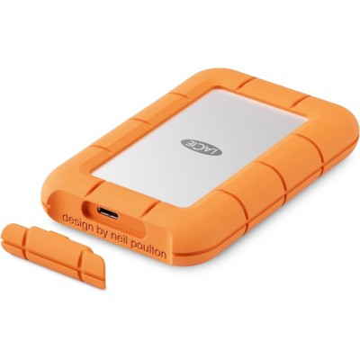 SSD Esterno LaCie Rugged Mini 2 TB USB-C 3.2 Gen 2x2 20 Gbit s Arancione Argento