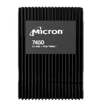 SSD Micron 7450 PRO 7680 GB PCIe 4.0 x4 NVMe 1.4 U.3 Nero