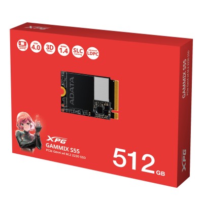 SSD ADATA XPG GAMMIX S55 512 GB PCIe 4.0 x4, NVMe 1.4 M.2 2230