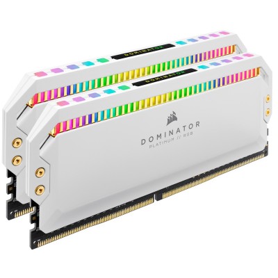 RAM Corsair Dominator Platinum RGB DDR4 3600MHz 16GB (2x8) CL18 Bianco