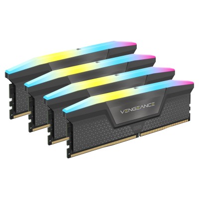 Ram CORSAIR VENGEANCE DDR5 6000Mhz 64GB (4X16) RGB XMP 3.0 CL36 NERO