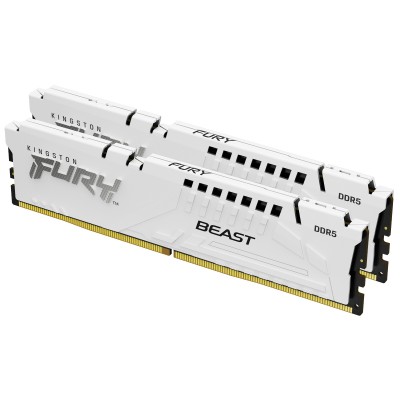 Ram KINGSTON FURY BEAST DDR5 5200MHz 64GB (2x32) XMP 3.0 CL40 BIANCO