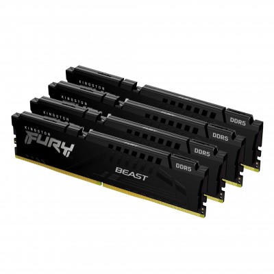 Ram KINGSTON FURY BEAST DDR5 5200MHz 64GB (4x16) XMP 3.0 CL40 NERO Ram KINGSTON FURY BEAST DDR5 5200MHz 64GB (4x16) XMP 3.0 CL40 NERO