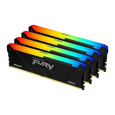 RAM KINGSTON FURY BEAST DDR4 128 GB (4X32) 3600 MHz INTEL XMP 2.0 CL 16