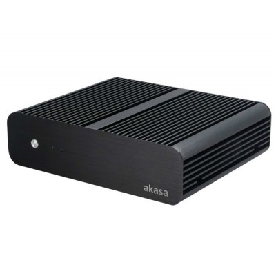 Case Akasa Euler Fanless Thin-Mini-ITX 120W PSU OEM Nero