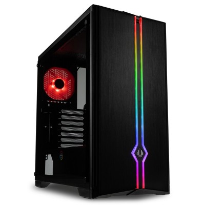 Case BitFenix Saber TG Midi-Tower vetro temperato Nero