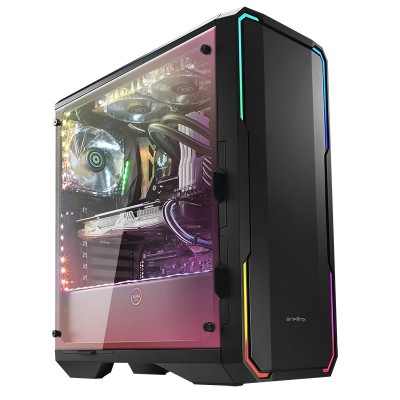 Case BitFenix Enso RGB Midi-Tower vetro temperato Nero