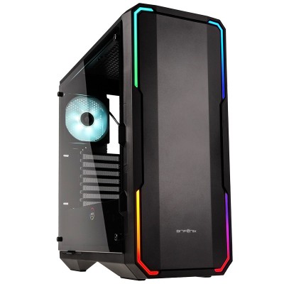 Case BitFenix Enso RGB Midi-Tower vetro temperato Nero