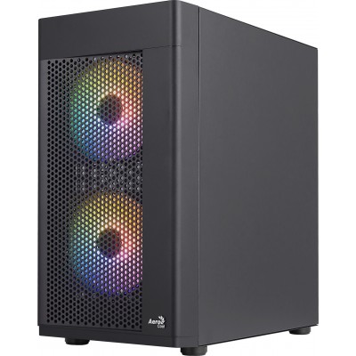 Case Aerocool Hexform-G-BK-v2 Midi-Tower Vetro Temperato Nero