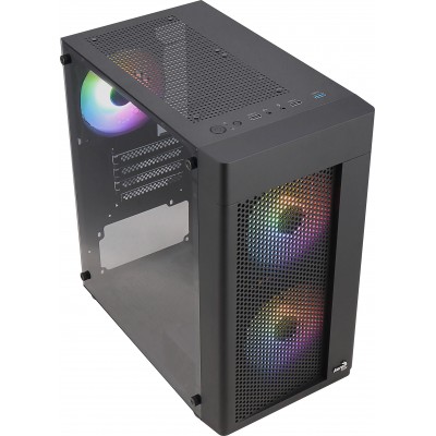 Case Aerocool Hexform-G-BK-v2 Midi-Tower Vetro Temperato Nero