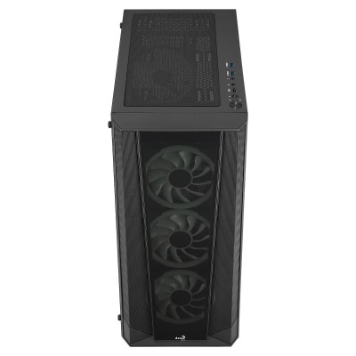 Case Aerocool Prism ARGB Midi-Tower Vetro temperato nero